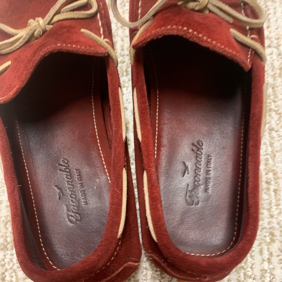 10 red suede loafers faconnable - Picture 6 of 9